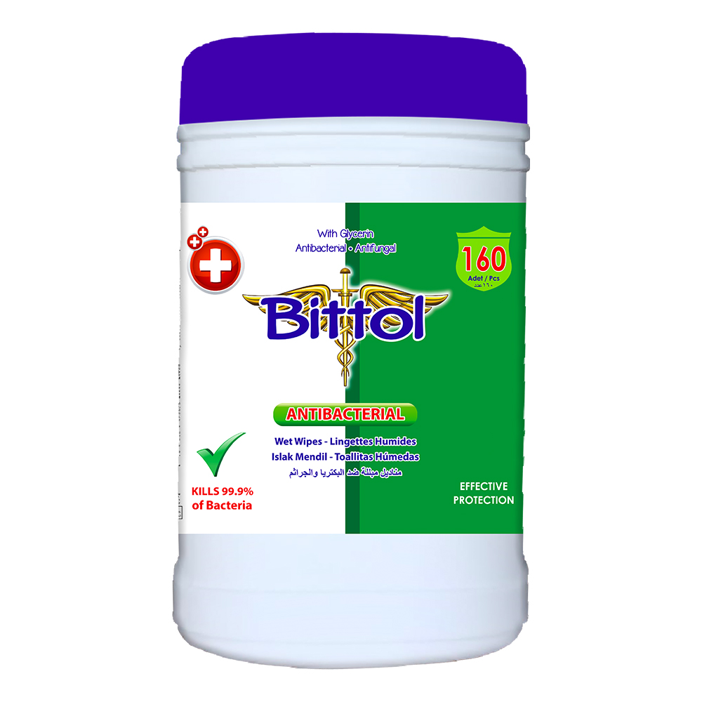 Bittol Anti Bakteriyel Islak Mendil 160 Adet